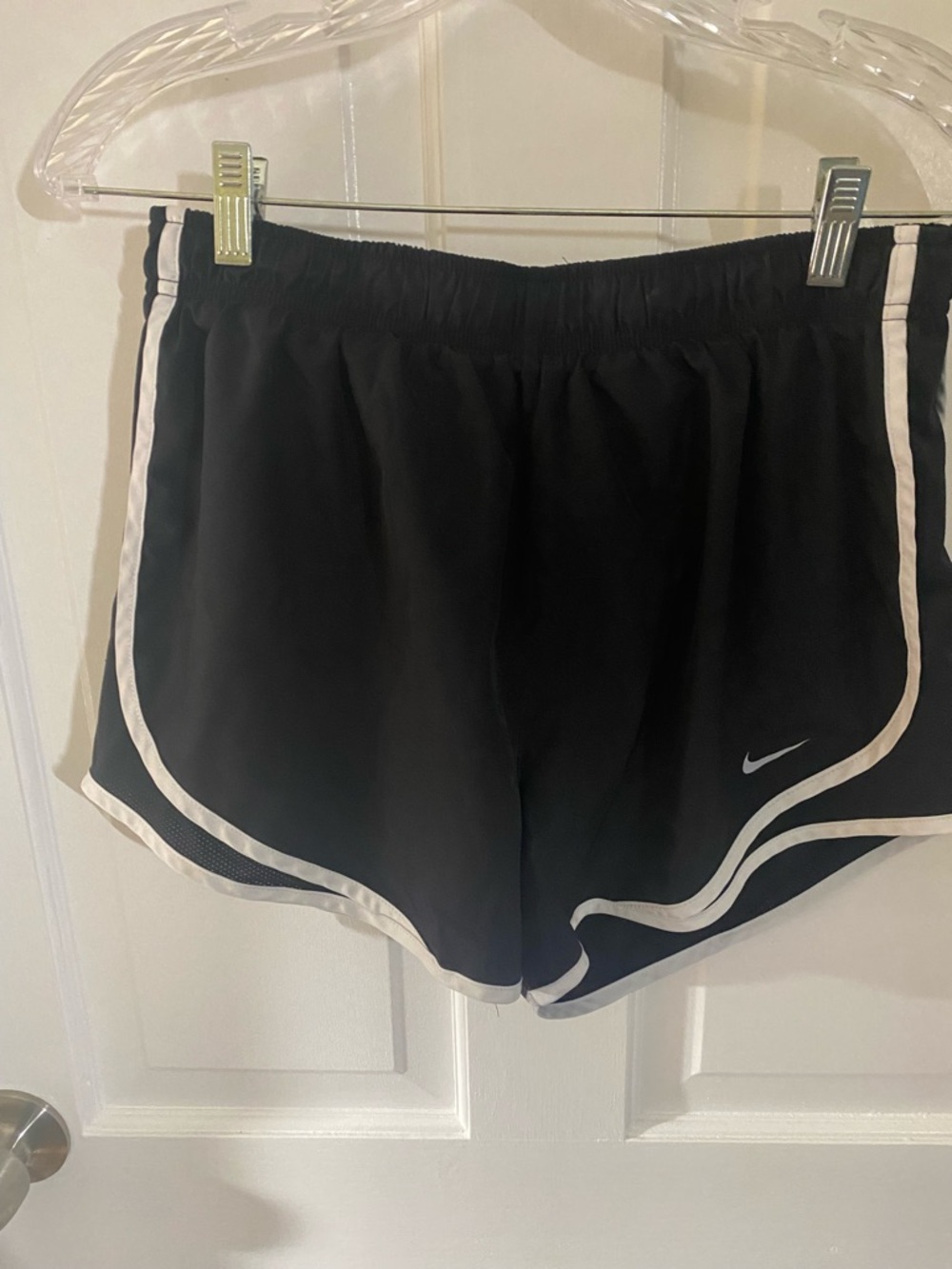 Nike Black Women’s Running Shorts with White Trim